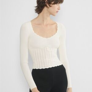 Aritzia soloist sweater white